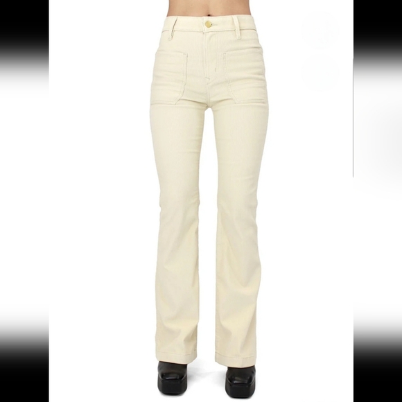 Porter Blue The Wanderer Corduroy Flare High Waisted Wide Leg Pants Size 29 - Picture 3 of 16